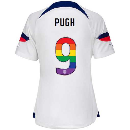 USA Home Mallory Pugh 2022/2023 Women's Jersey Rainbow Number
