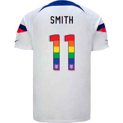 USA Home Sophia Smith 2022/2023 Men's Jersey Rainbow Number