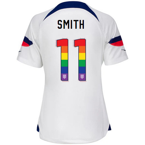 USA Home Sophia Smith 2022/23 Women's Jersey Rainbow Number
