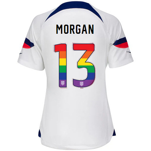 USA Home Alex Morgan 2022/23 Women's Jersey Rainbow Number