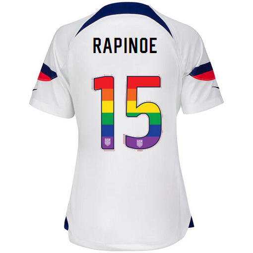 USA Home Megan Rapinoe 22/23 Women's Jersey Rainbow Number