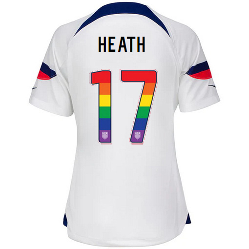 USA Home Tobin Heath 2022/2023 Women's Jersey Rainbow Number