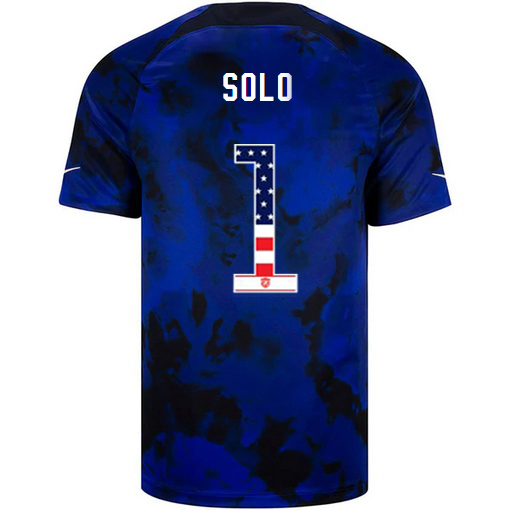 USA Blue Hope Solo 2022/23 Men's Jersey Independence Day