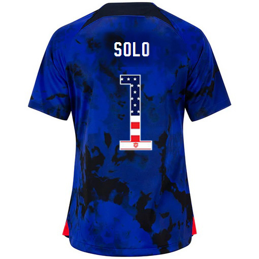 USA Blue Hope Solo 22/23 Women's Jersey Independence Day
