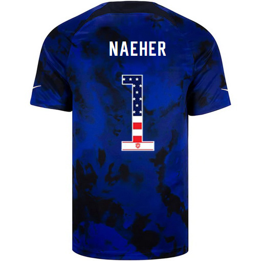 USA Blue Alyssa Naeher 2022/2023 Men's Jersey Independence Day