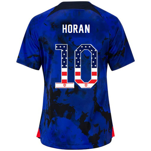 USA Blue Lindsey Horan 2022/2023 Women's Jersey Independence Day