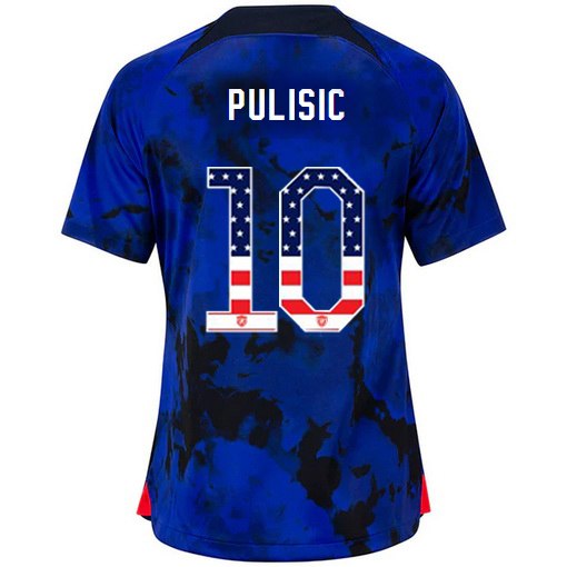 USA Blue Christian Pulisic 22/23 Women's Jersey Independence Day