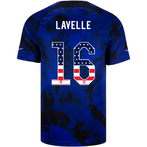 USA Blue Rose Lavelle 2022/23 Men's Jersey Independence Day