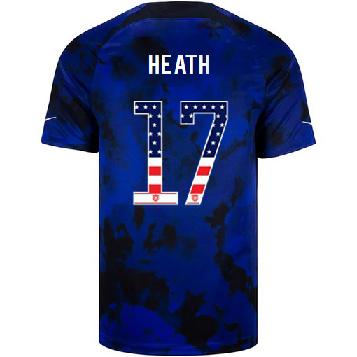 USA Blue Tobin Heath 2022/2023 Men's Jersey Independence Day