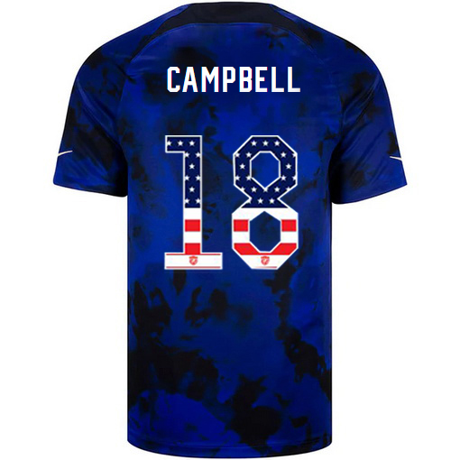 USA Blue Jane Campbell 2022/23 Men's Jersey Independence Day
