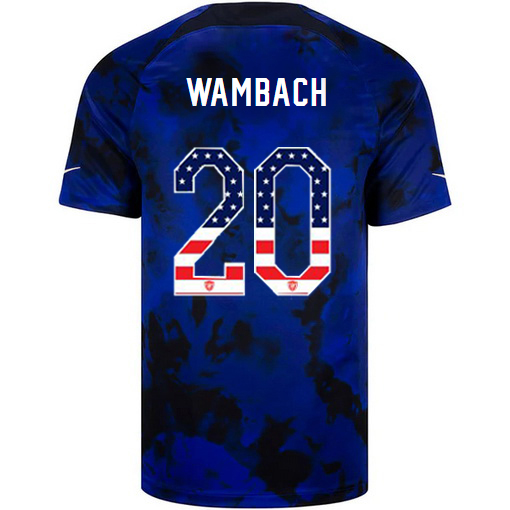USA Blue Abby Wambach 2022/23 Men's Jersey Independence Day