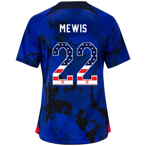 USA Blue Kristie Mewis 2022/2023 Women's Jersey Independence Day