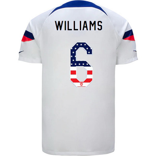 USA White Lynn Williams 2022/2023 Men's Jersey Independence Day