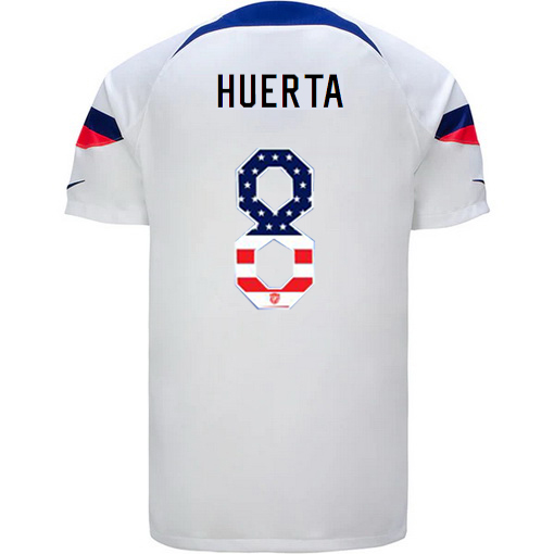 USA White Sofia Huerta 2022/23 Men's Jersey Independence Day