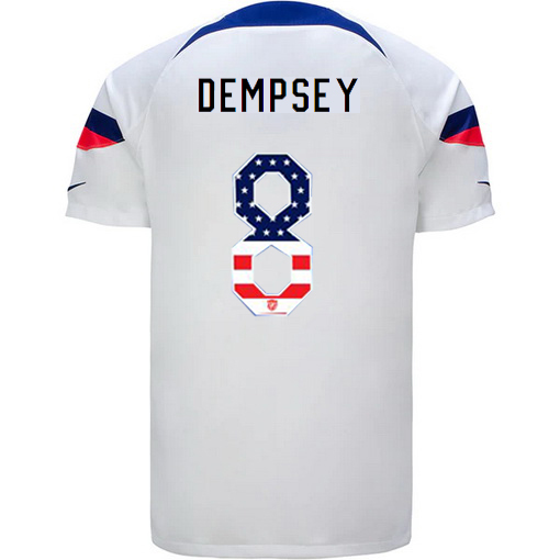 USA White Clint Dempsey 2022/2023 Men's Jersey Independence Day