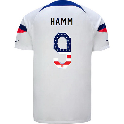 USA White Mia Hamm 22/23 Men's Jersey Independence Day