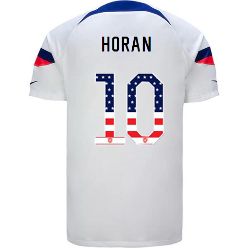 USA White Lindsey Horan 2022/2023 Men's Jersey Independence Day