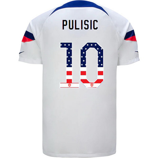 City surfers New #10 USA Soccer Pulisic 2018/2019 Mens Home Jersey 