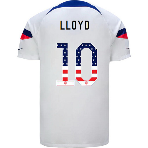 USA White Carli Lloyd 2022/23 Men's Jersey Independence Day