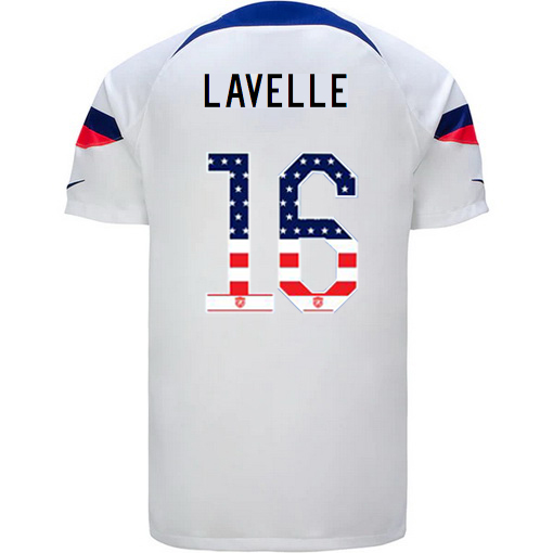 USA White Rose Lavelle 22/23 Men's Jersey Independence Day