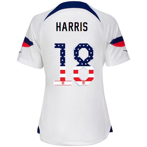 USA White Ashlyn Harris 2022/23 Women's Jersey Independence Day