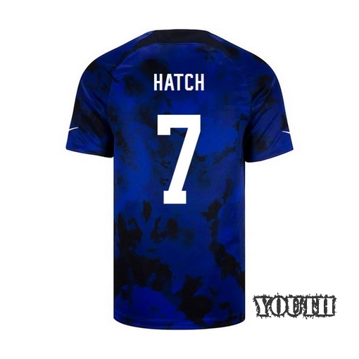 USA Away Ashley Hatch 22/23 Youth Soccer Jersey