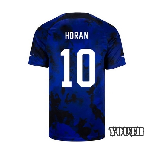 USA Away Lindsey Horan 22/23 Youth Soccer Jersey