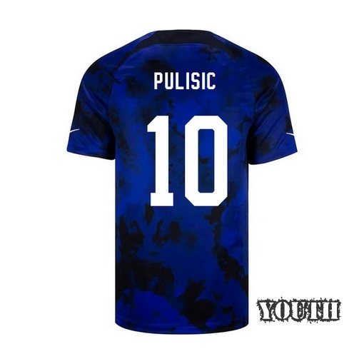 USA Away Christian Pulisic 2022/2023 Youth Soccer Jersey