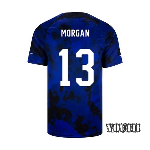USA Away Alex Morgan 2022/2023 Youth Soccer Jersey