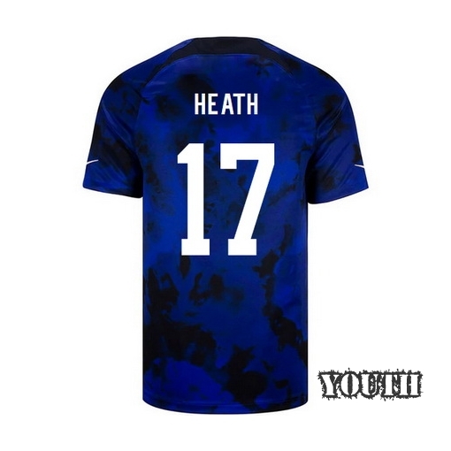 USA Away Tobin Heath 2022/23 Youth Soccer Jersey