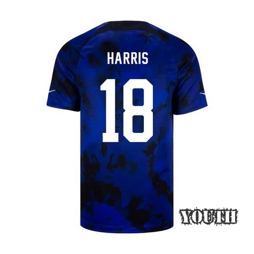 USA Away Ashlyn Harris 22/23 Youth Soccer Jersey