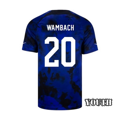 USA Away Abby Wambach 2022/2023 Youth Soccer Jersey