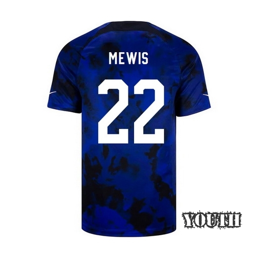 USA Away Kristie Mewis 22/23 Youth Soccer Jersey