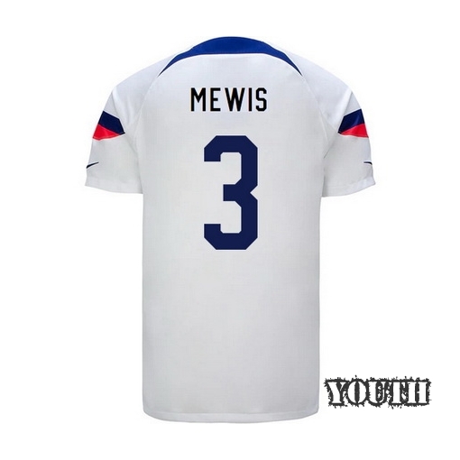 USA Home Samantha Mewis 2022/23 Youth Soccer Jersey