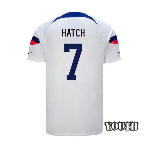 USA Home Ashley Hatch 2022/23 Youth Soccer Jersey