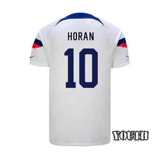 USA Home Lindsey Horan 2022/23 Youth Soccer Jersey