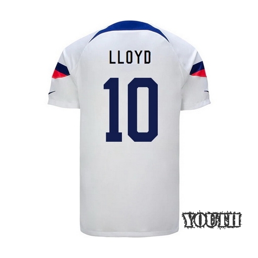 USA Home Carli Lloyd 2022/2023 Youth Soccer Jersey