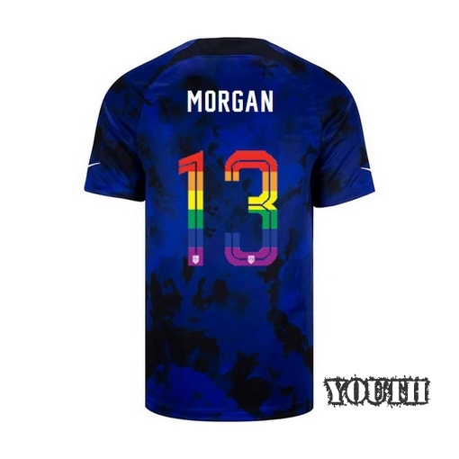 USA Loyal Blue Alex Morgan 2022/23 Youth PRIDE Jersey