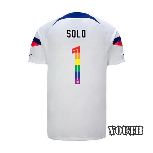 USA White Hope Solo 2022/2023 Youth PRIDE Jersey