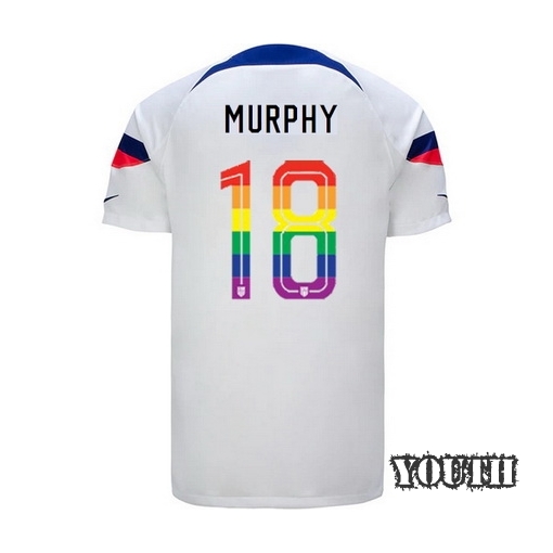USA White Casey Murphy 2022/23 Youth PRIDE Jersey