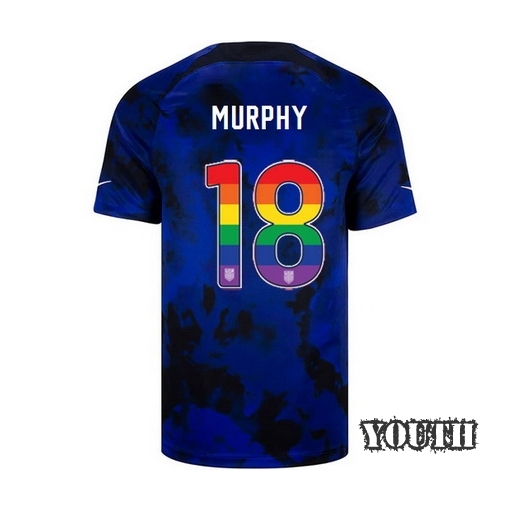 USA Away Casey Murphy 2022/2023 Youth Jersey Rainbow Number