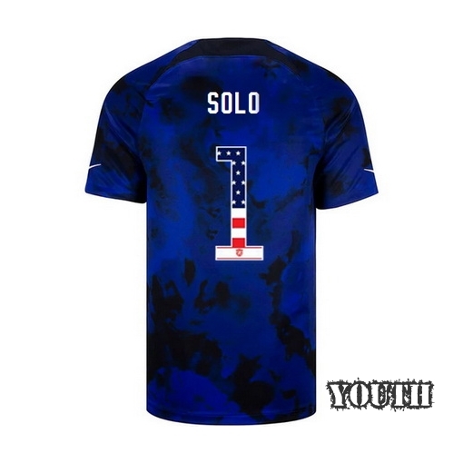 USA Blue Hope Solo 2022/2023 Youth Jersey Independence Day