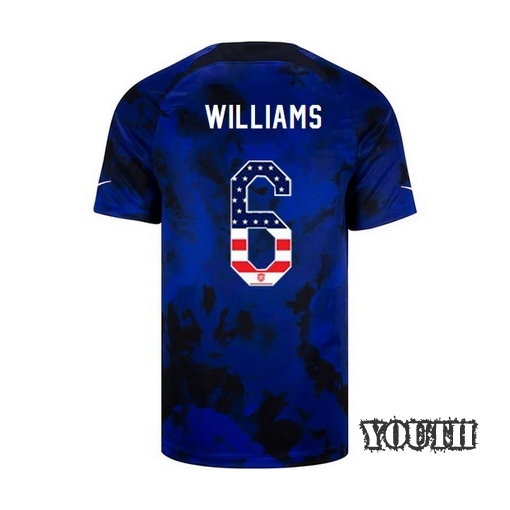 USA Blue Lynn Williams 22/23 Youth Jersey Independence Day