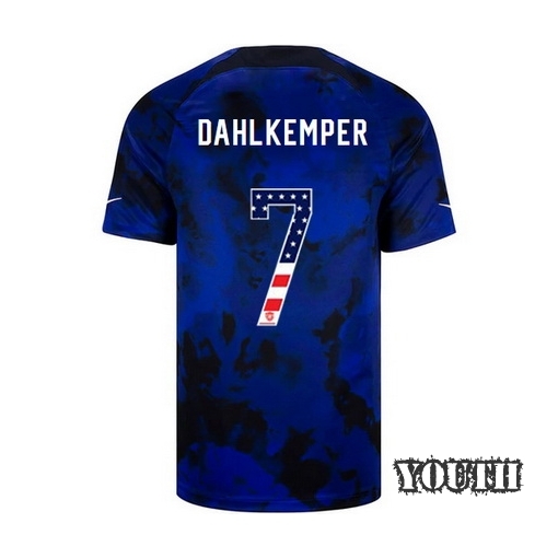 USA Blue Abby Dahlkemper 2022/23 Youth Jersey Independence Day