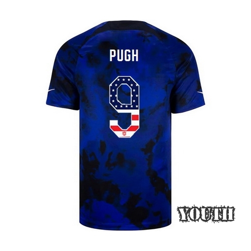 USA Blue Mallory Pugh 2022/23 Youth Jersey Independence Day