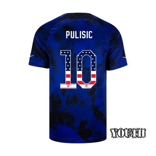 USA Blue Christian Pulisic 2022/2023 Youth Jersey Independence Day