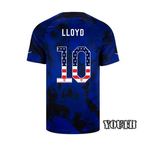USA Blue Carli Lloyd 2022/23 Youth Jersey Independence Day