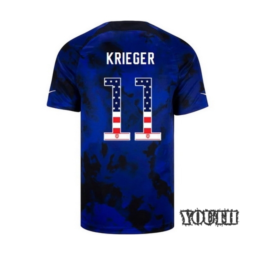USA Blue Ali Krieger 22/23 Youth Jersey Independence Day
