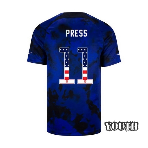 USA Blue Christen Press 22/23 Youth Jersey Independence Day
