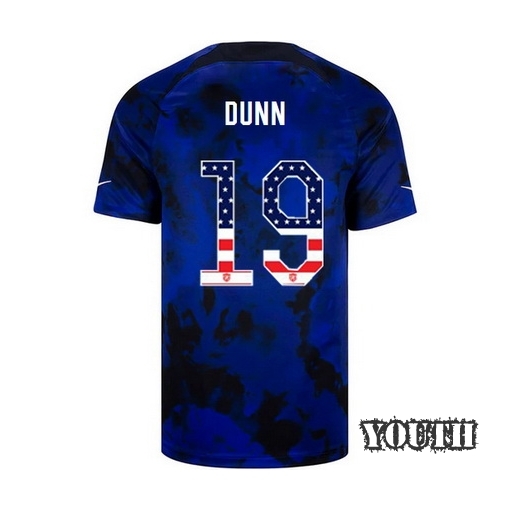 USA Blue Crystal Dunn 22/23 Youth Jersey Independence Day